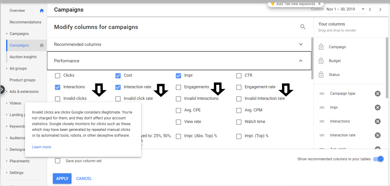 How to filter invalid Clicks in Google Ads