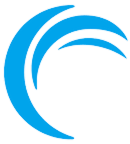 Akamai logo featuring blue curved arcs